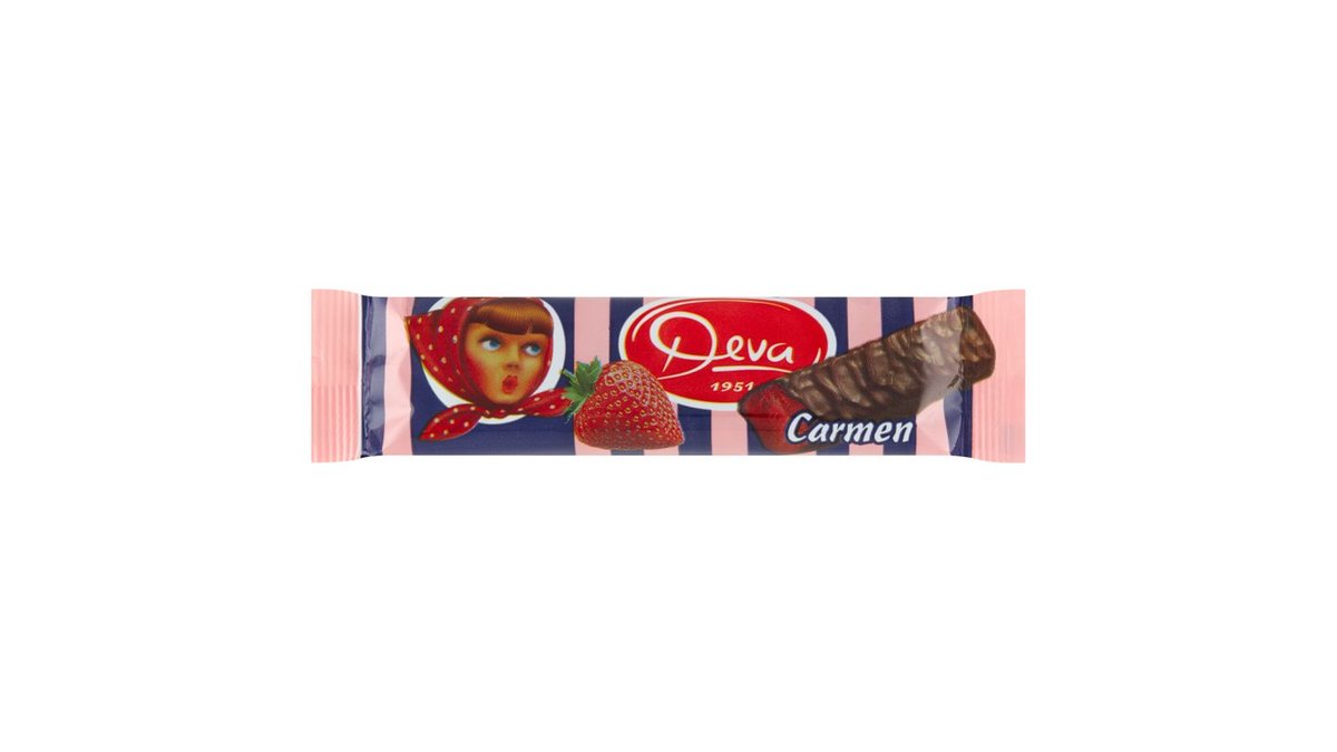 Deva Carmen jahodové želé máčané v belgickej horkej čokoláde 30 g