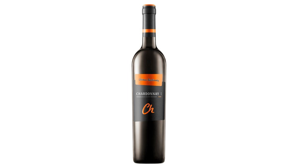 Château Topoľčianky Chardonnay slovenské akostné odrodové víno CH.O.P. suché biele 0,75 l