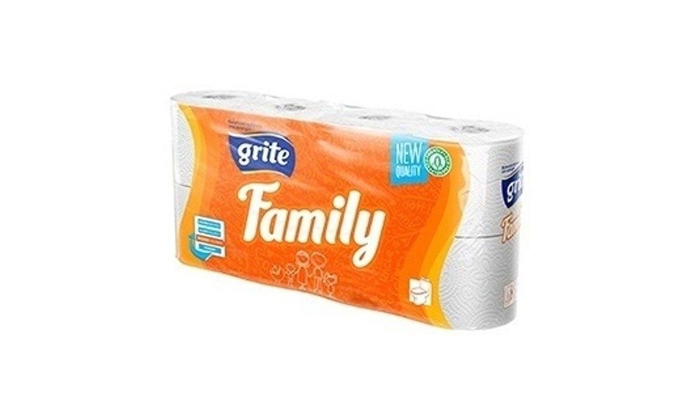 Grite Family tualettpaber 8tk 3kih