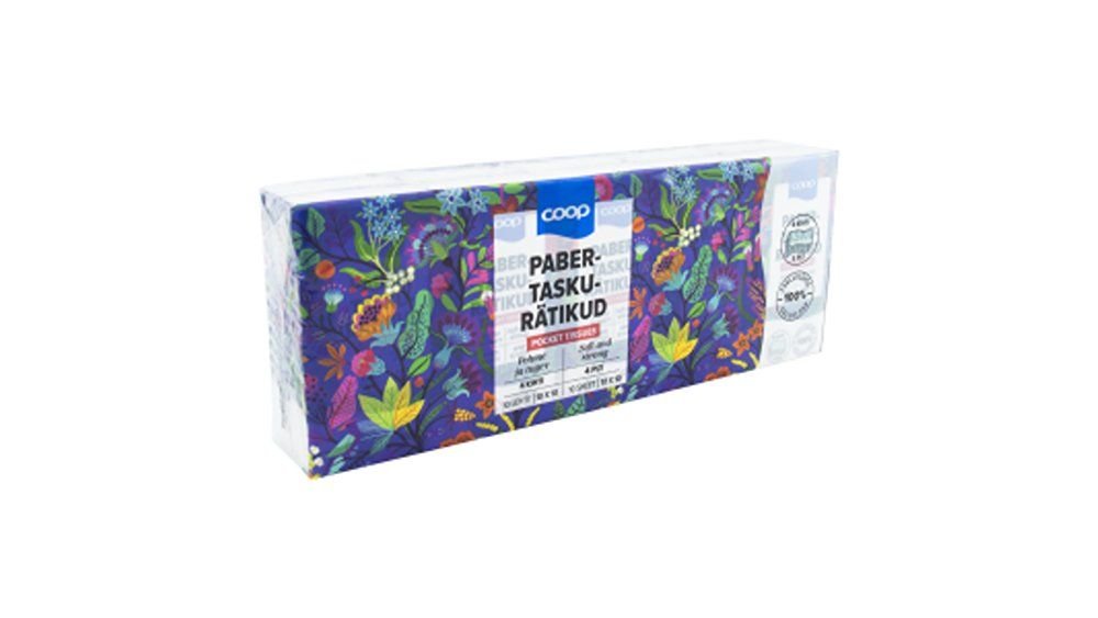 Coop taskurätikud 4kih 10*10tk