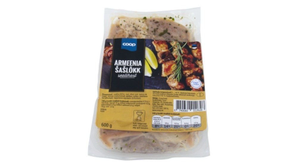 Coop Armeenia šašlõkk sealihast 600g