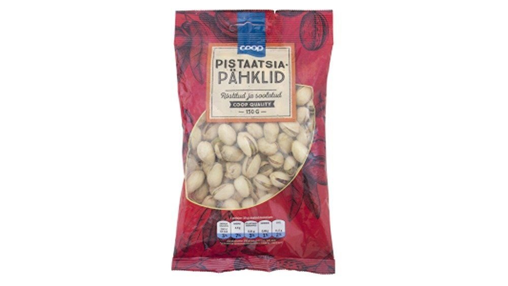 Coop Pistaatsiapähklid 150g röstitud, soolatud