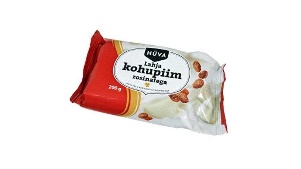 Hüva kohupiim lahja rosinatega 200g