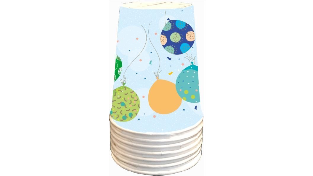Krus ballon 8 stk.