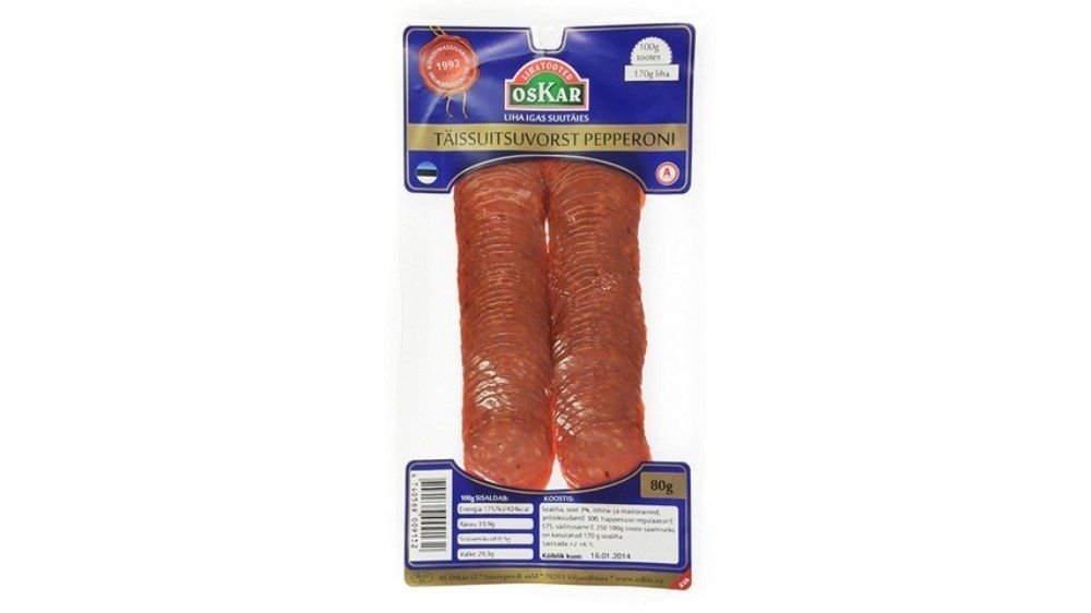 Pepperoni täissuitsuvorst 80 g