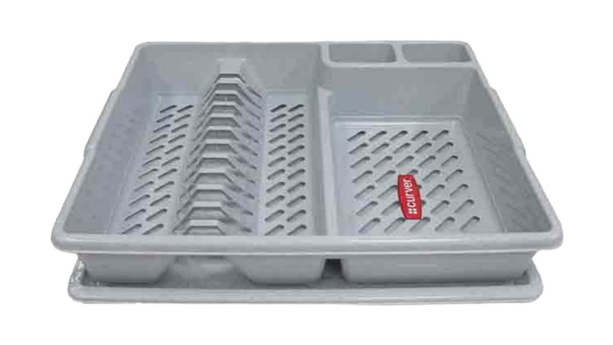 Curver Dish Drainer With Tray, Grey BigMat Wolt