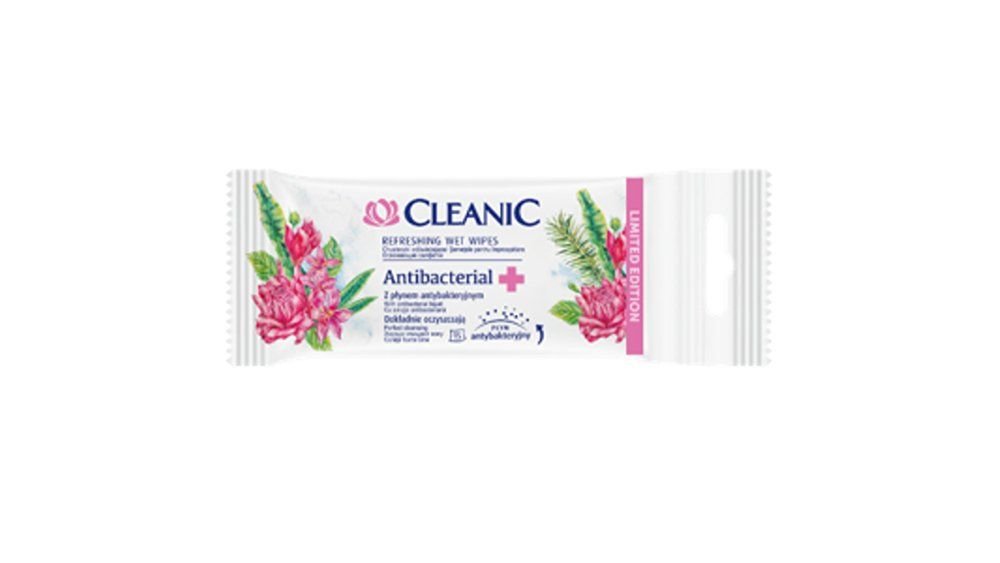 Cleanic Antibacterial niisked salvrätikud 15tk