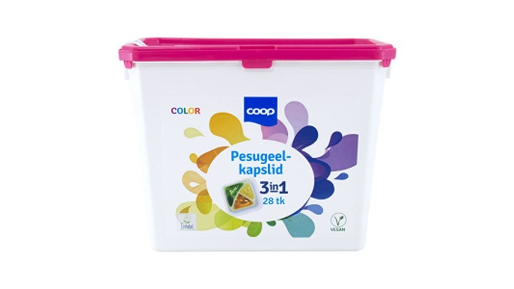 Coop pesugeel-kapslid 3-in-1 28tk