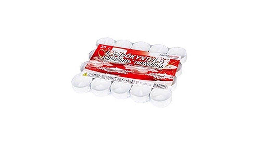 Hansa Candle teeküünal 4h 20tk valge