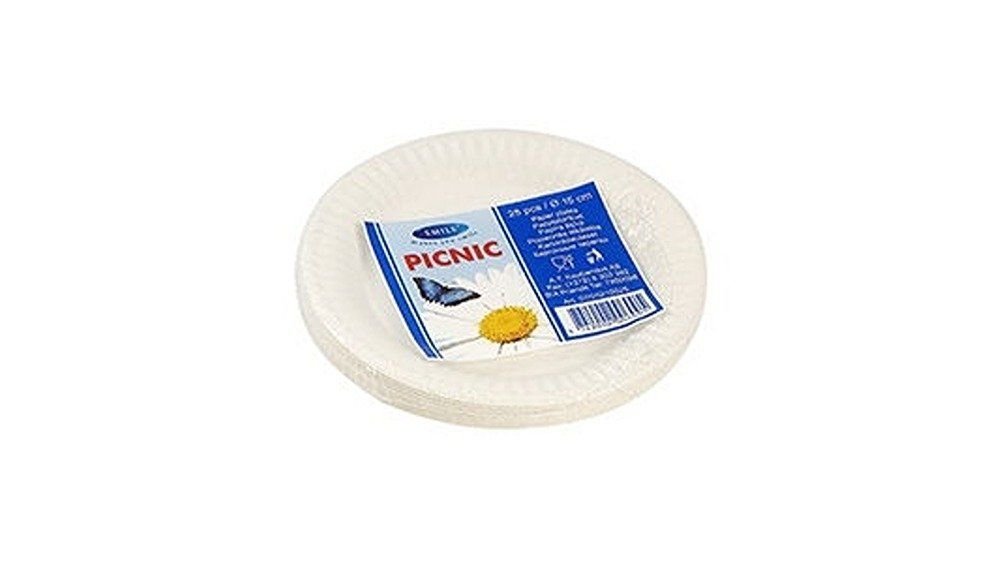 Smile papptaldrik 15cm 25tk