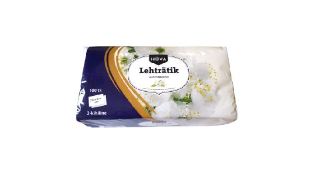Hüva lehträtik 100tk 2 kih 100% tselluloos