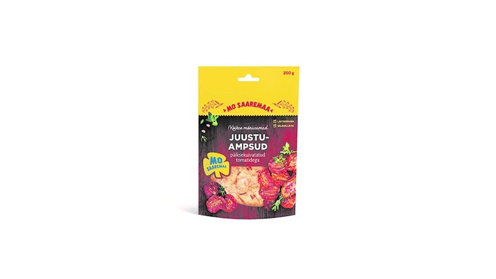 Seltskonna juustuampsud päikesekuivatatud tomatitega, 200 g