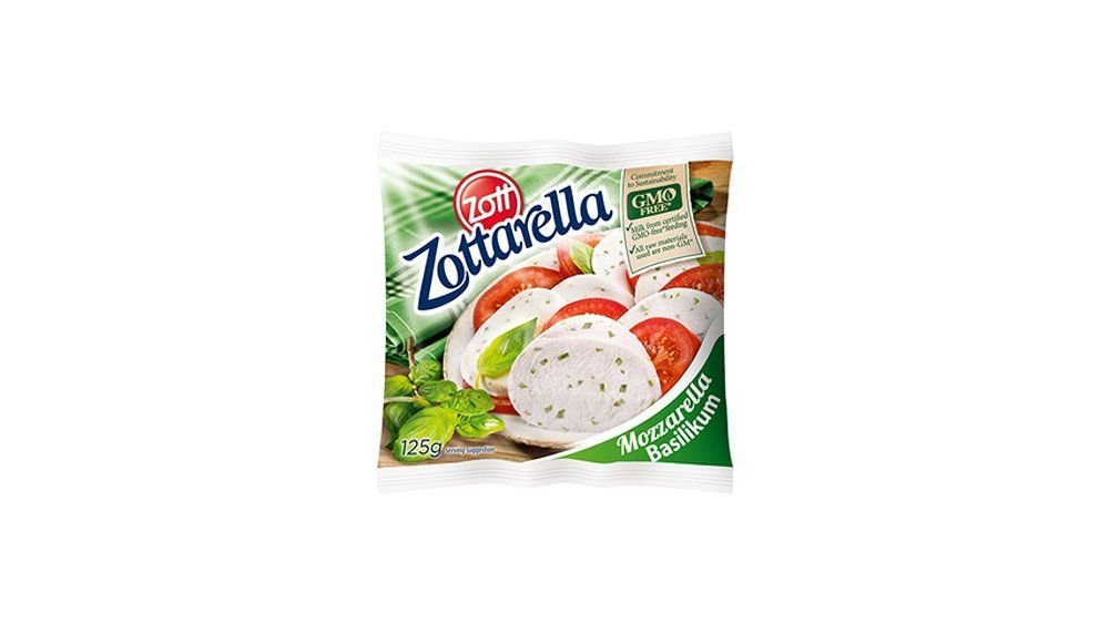 Mozzarella zottarella basiilikuga, 125 g