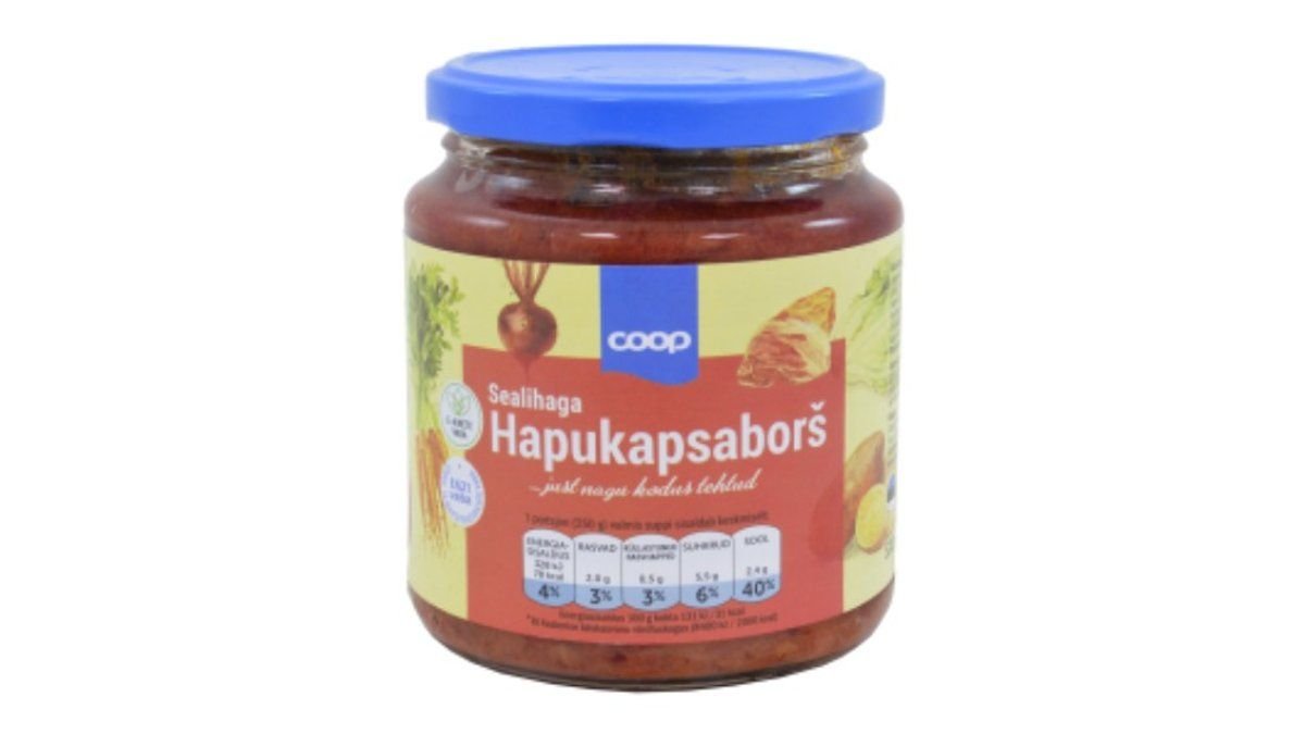 Coop Hapukapsaborš 530g sealihaga