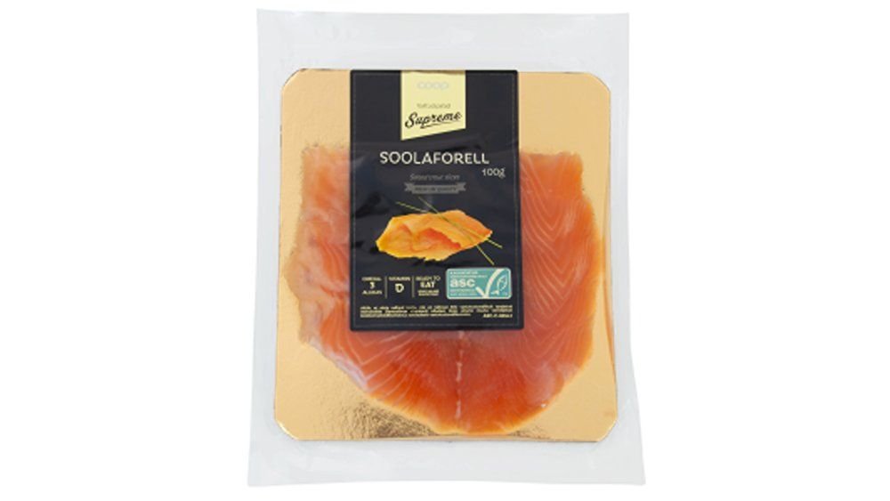 Coop Supreme Soolaforellifilee viilud 100g