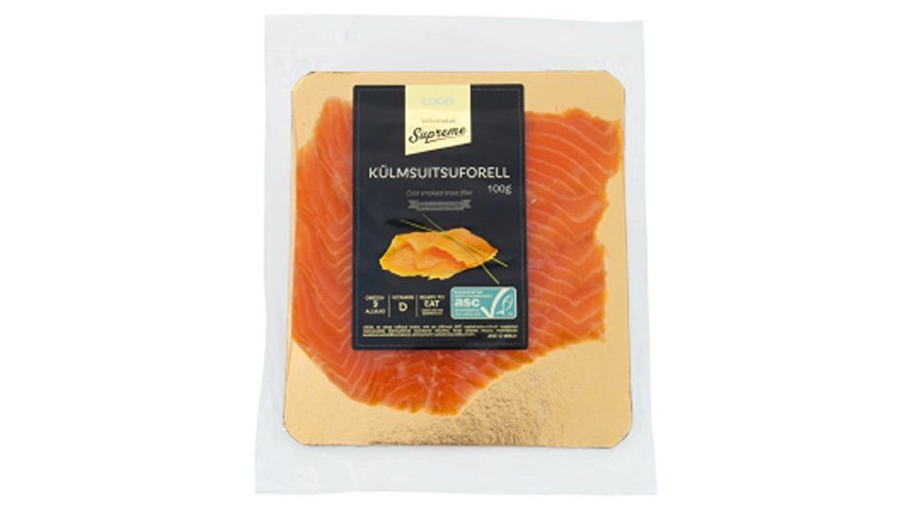Coop Supreme Külmsuitsu forellifilee viilud 100g