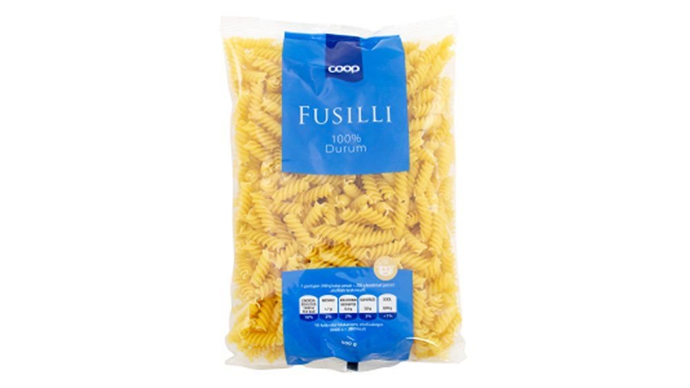 Coop Pasta Fusilli 500g 100% durum