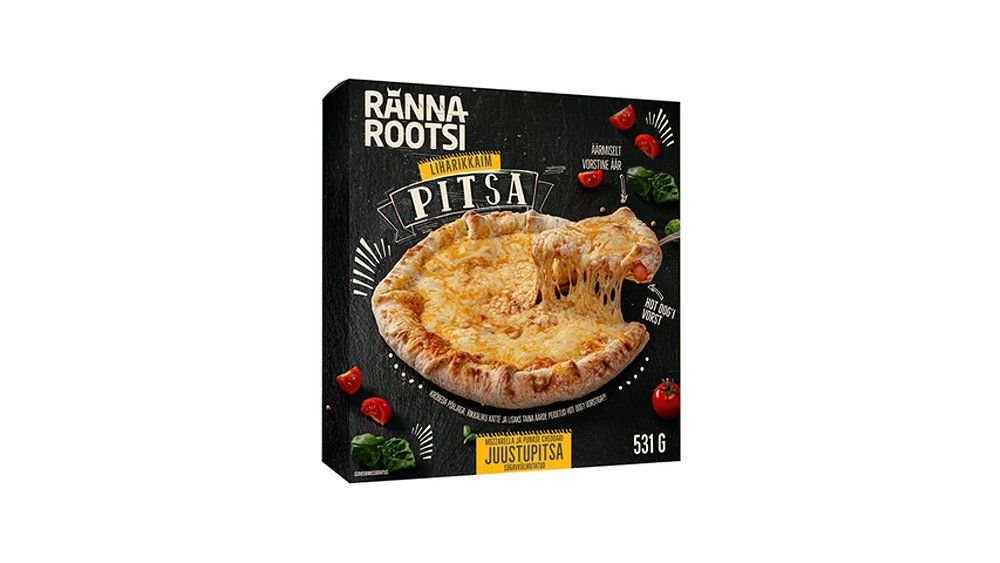 Pizza mozzarella ja cheddari juustuga, 531 g uudis!