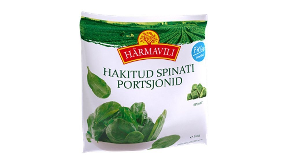 Härmavili hakitud spinati portsjonid 300g külmutatud