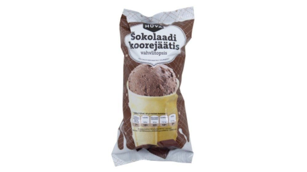 Hüva šokolaadi-koorejäätis 125ml/65g
