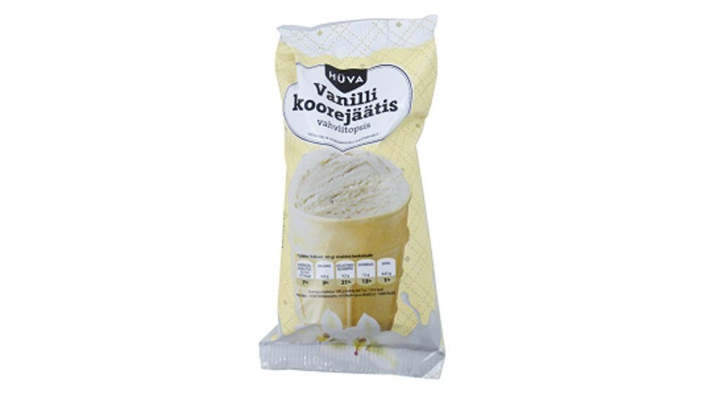 Hüva Vanilli-koorejäätis 125ml/65g