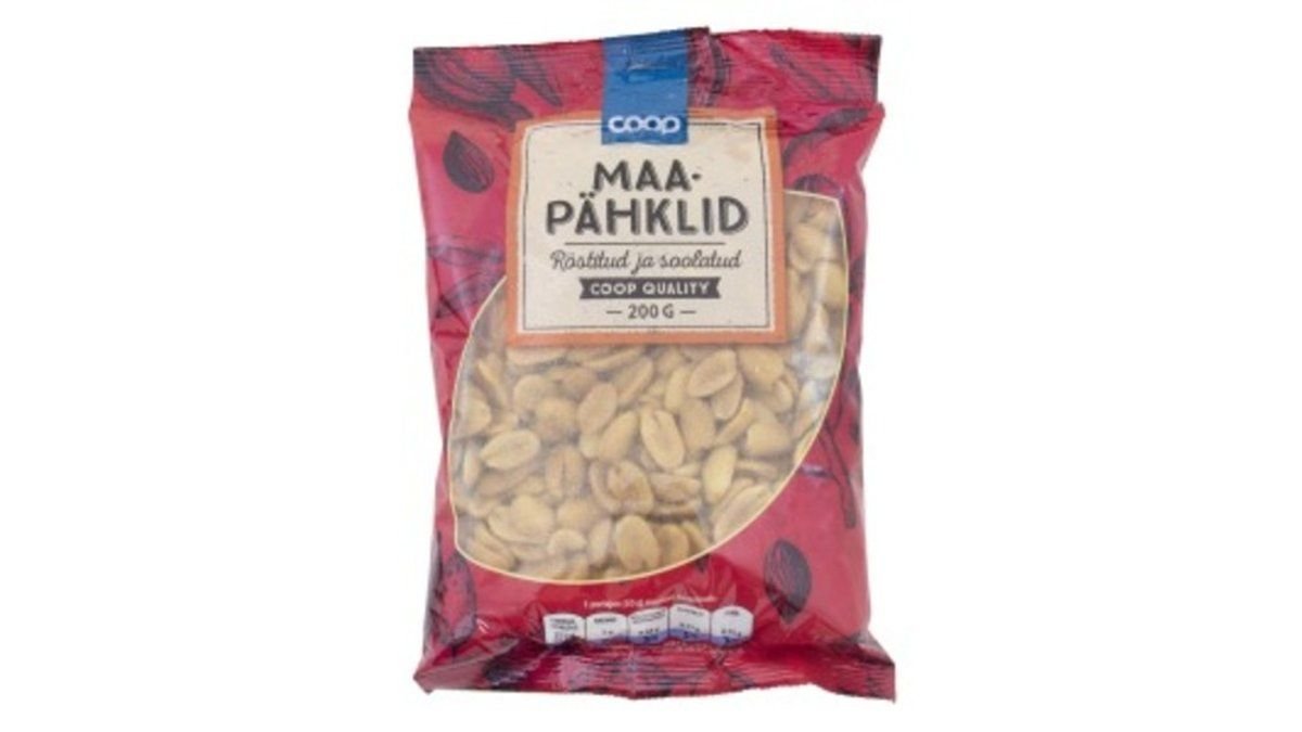 Coop Maapähklid röstitud ja soolatud 200g