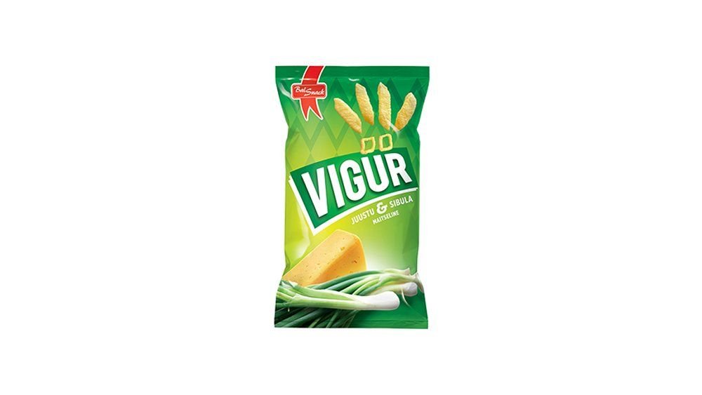 Vigur krõpsud  juustu ja sibulaga 90 g