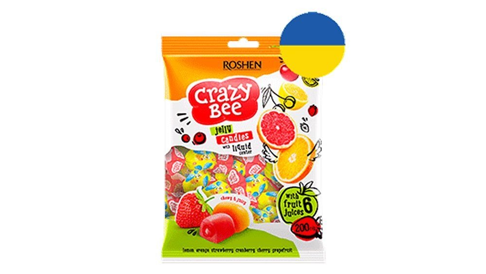 Roshen Marmelaadikomm Crazy Bee 200g erinevad