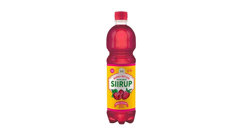 Siirup AURA vaarikamaitseline 750ml