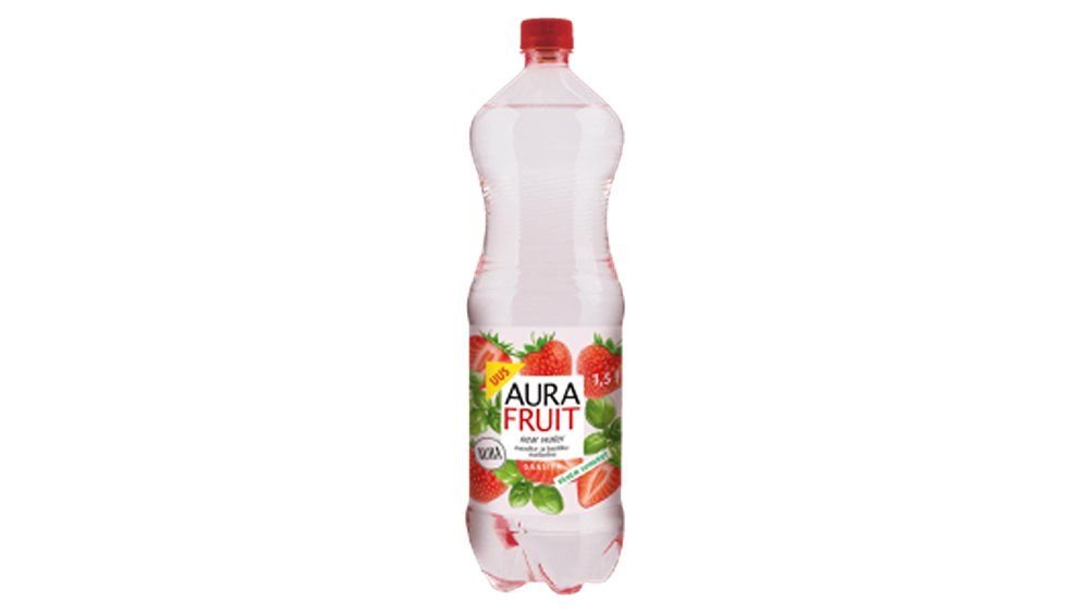 Aura Fruit Maasika-basiiliku 1.5L gaasita vesi