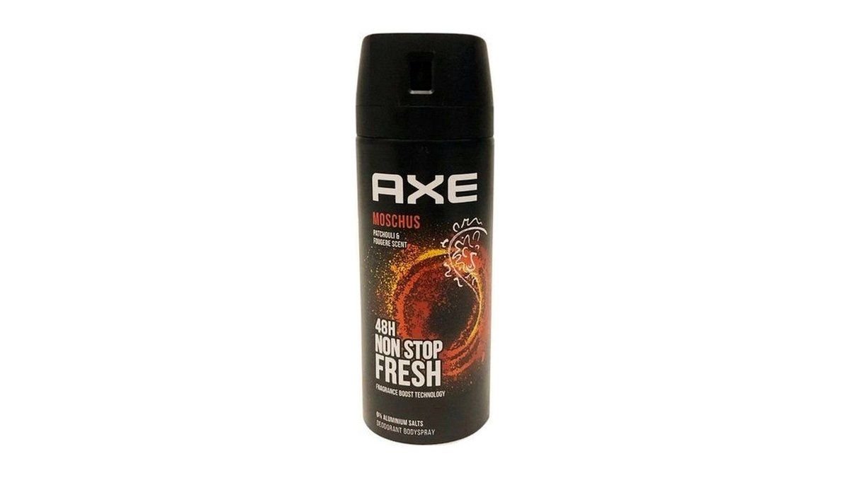 Axe Bodyspray Moschus Deo 150 Ml – Ohne Aluminium, 48h Schutz Gegen Gerüche, Packung Mit 5 Stück
