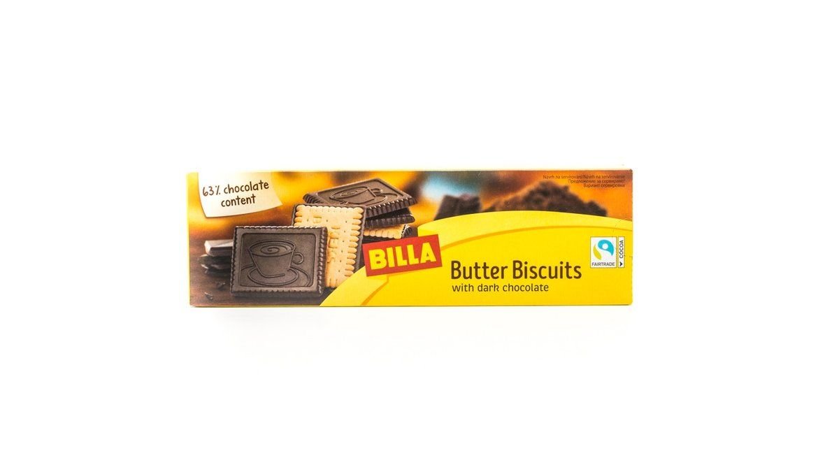 BILLA Sušienky polomáčané s horkou čokoládou 125g