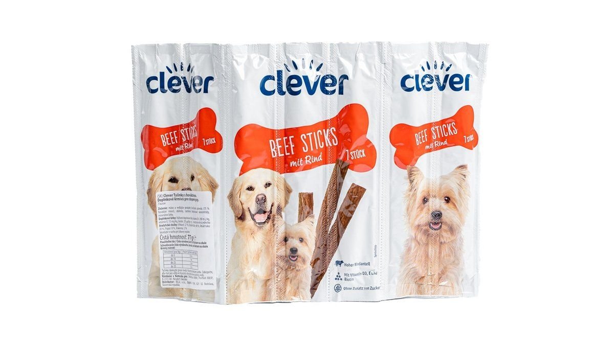 CLEVER Žuvacie prúžky s hovädzinou 280g