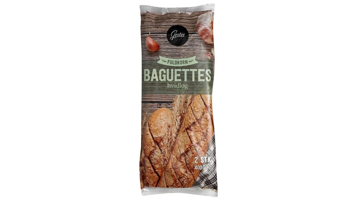 Fuldkornsbaguettes 2-pak, First Price 2 stk.
