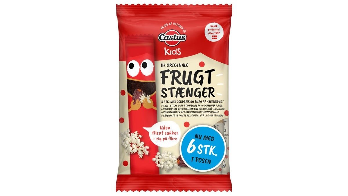 Jordbærstænger, Castus 100 g