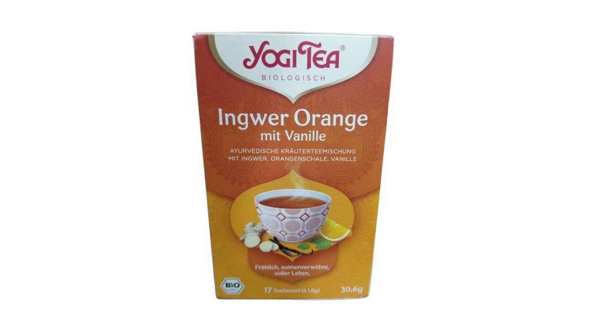 YOGI TEA Ajurvédsky čaj zázvorový s pomarančom a vanilkou