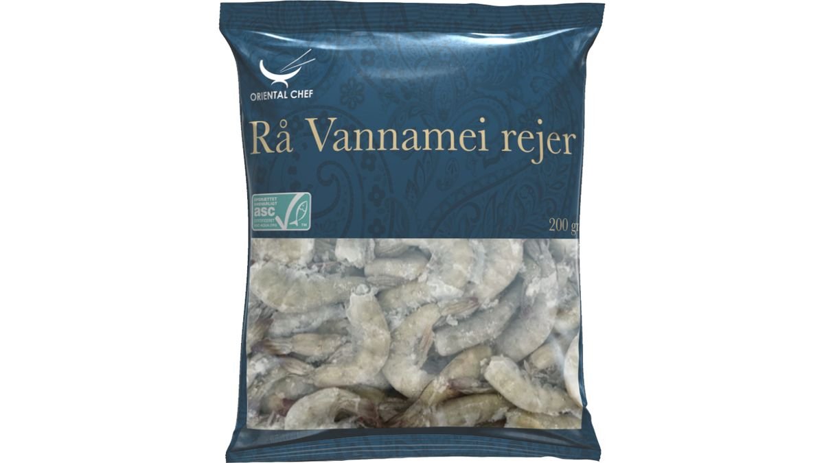 Vannamei rejer rå ASC 750 g