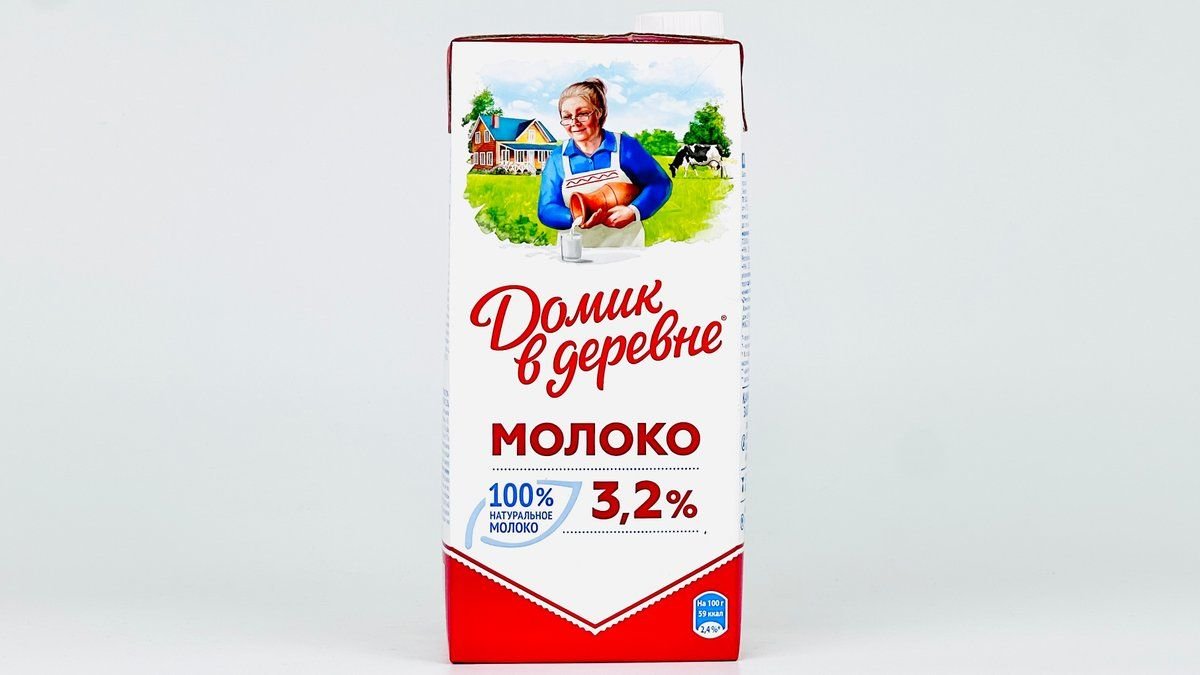 Молоко Домик в деревне ультрапастеризованное 3,2% 950 мл