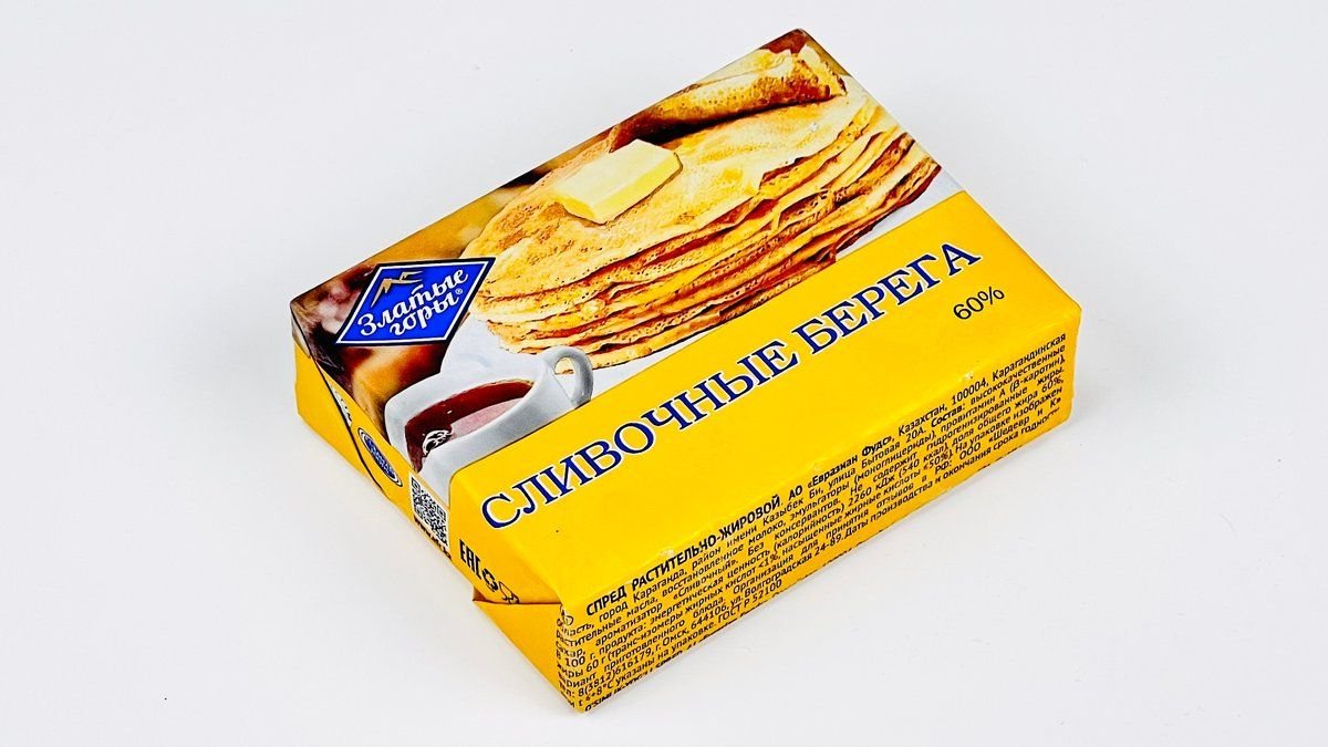 Спред ЗЛАТЫЕ ГОРЫ Сливочные берега 60% 180г м/у