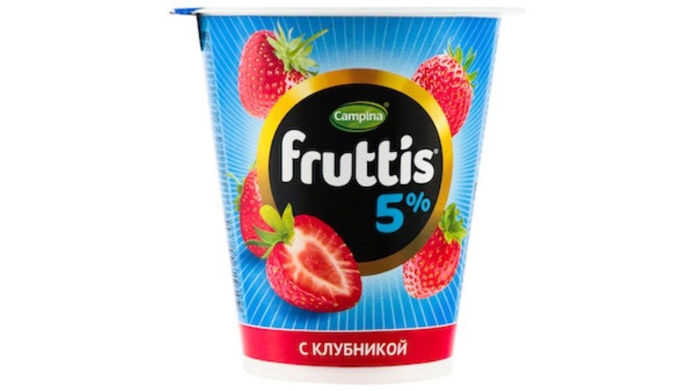 Продукт йогуртный Fruttis с клубникой 5%, 290 г