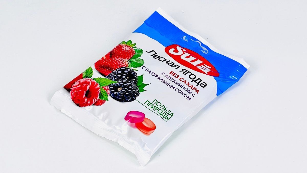 Пищевой продукт без сахара Sula лесная ягода, 60 г