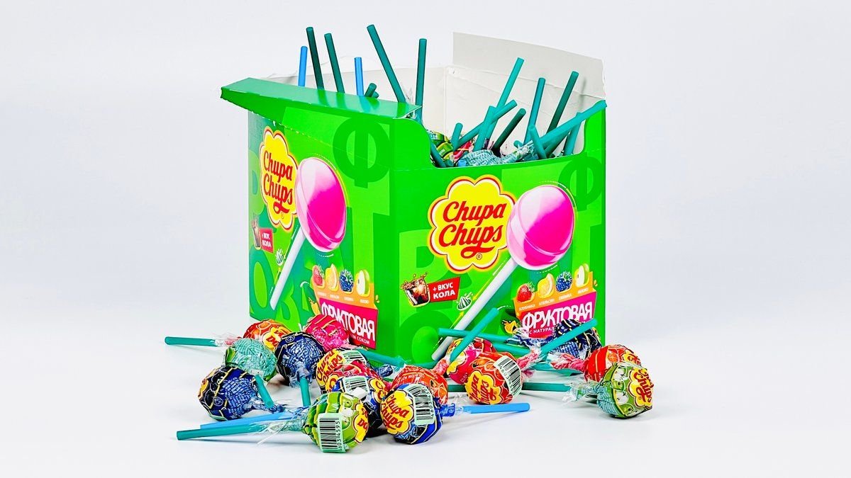 Карамель Chupa Chups фруктовое ассорти, 12 г