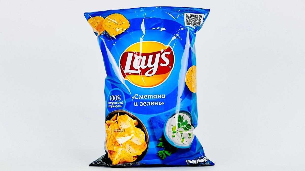 Чипсы LAYS Сметана и зелень 225г м/у