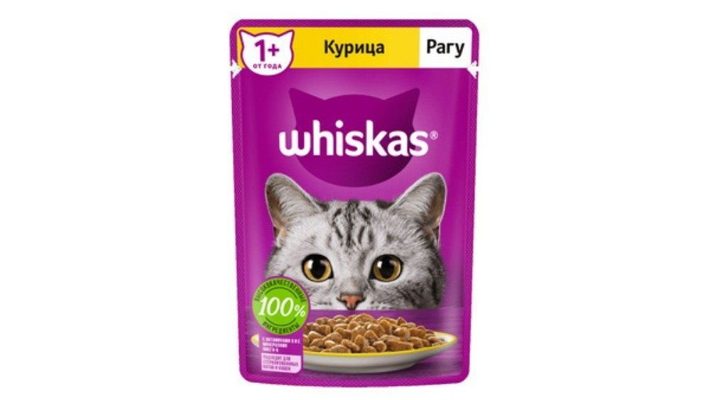 Корм для кошек Whiskas рагу с курицей 75 г