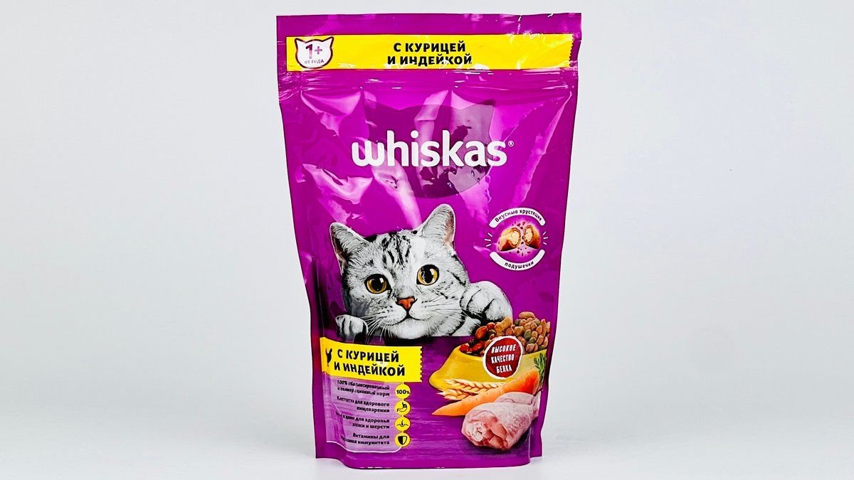 Корм для кошек Whiskas подушечки паштетные курица-индейка 350 г