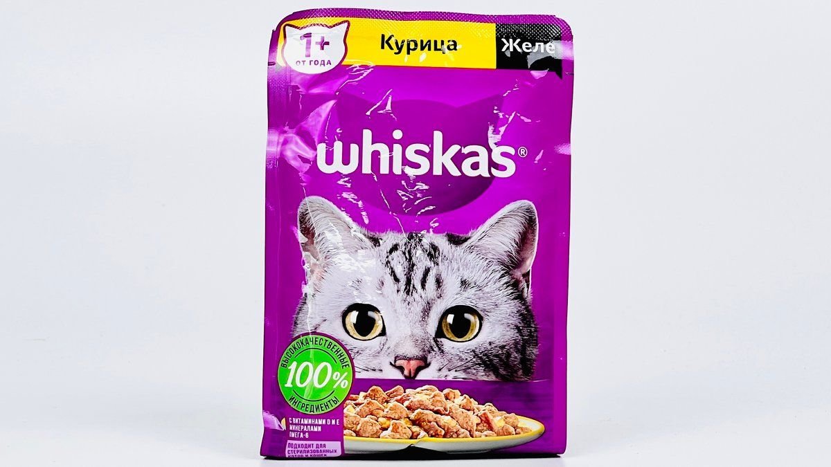 Корм для кошек Whiskas Желе с курицей 75 г