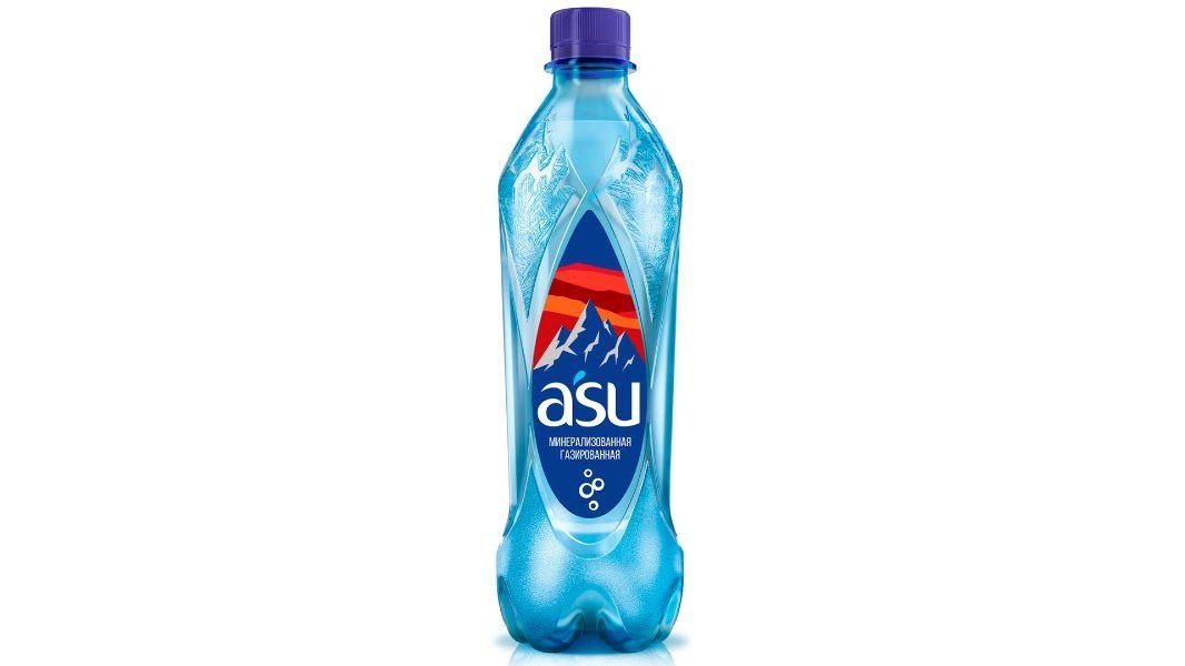Вода Asu газированная пластиковая бутылка 500 мл