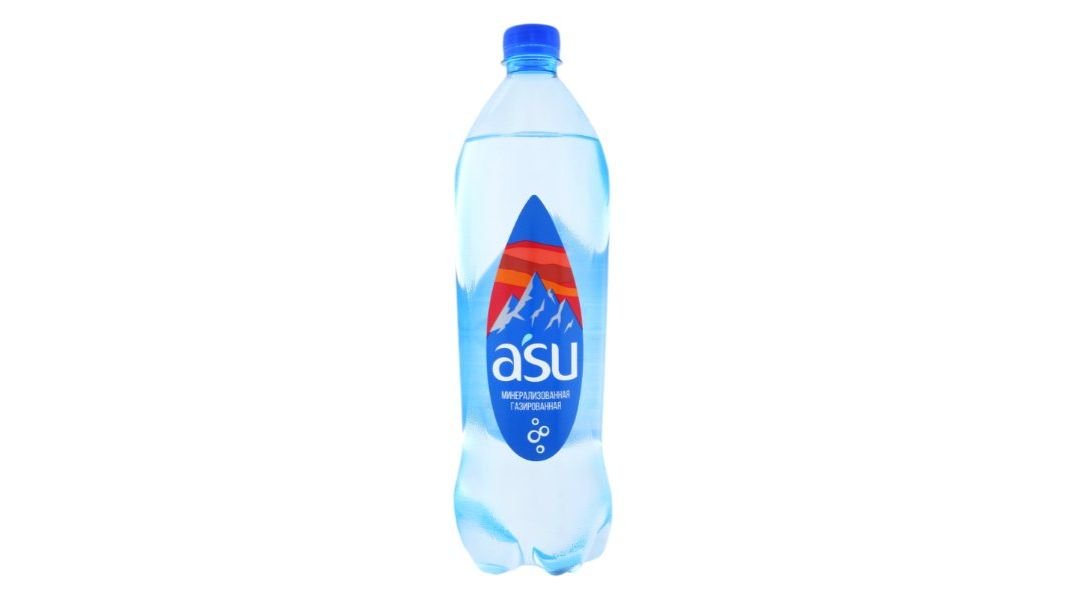 Вода Asu газ, 1000 мл пластиковая бутылка