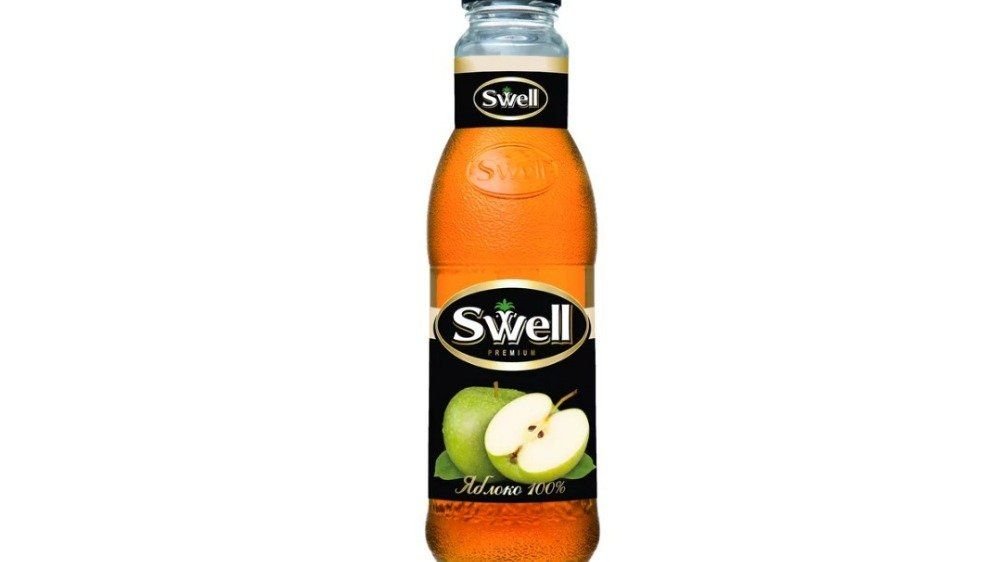 Сок Swell яблочный, 750 мл стеклянная бутылка
