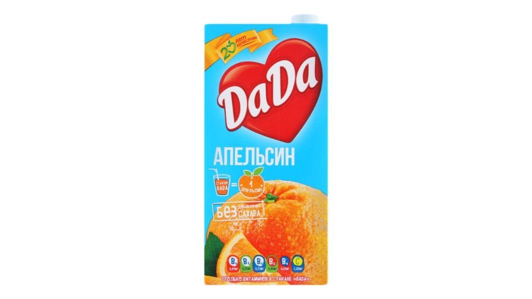 Нектар Da Da апельсин 1900 мл